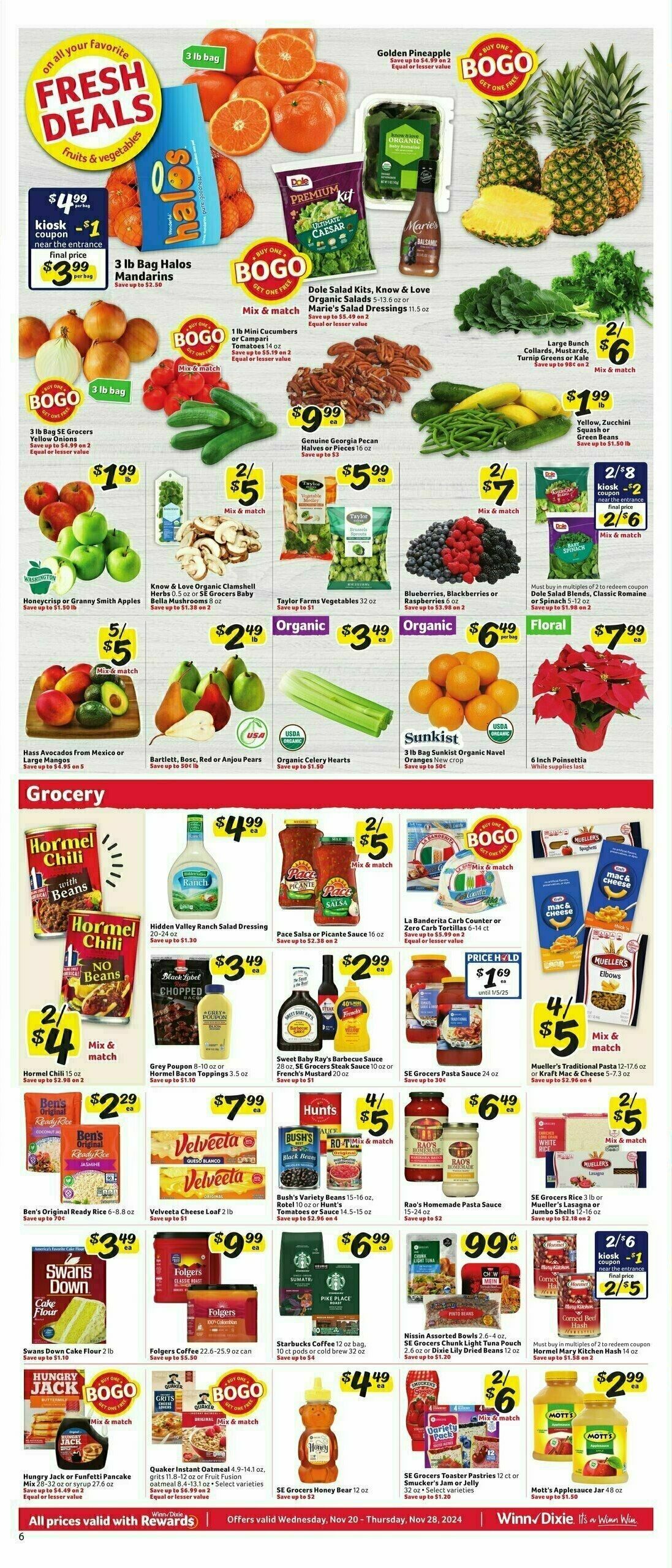 Winn-Dixie Weekly Ad from November 20