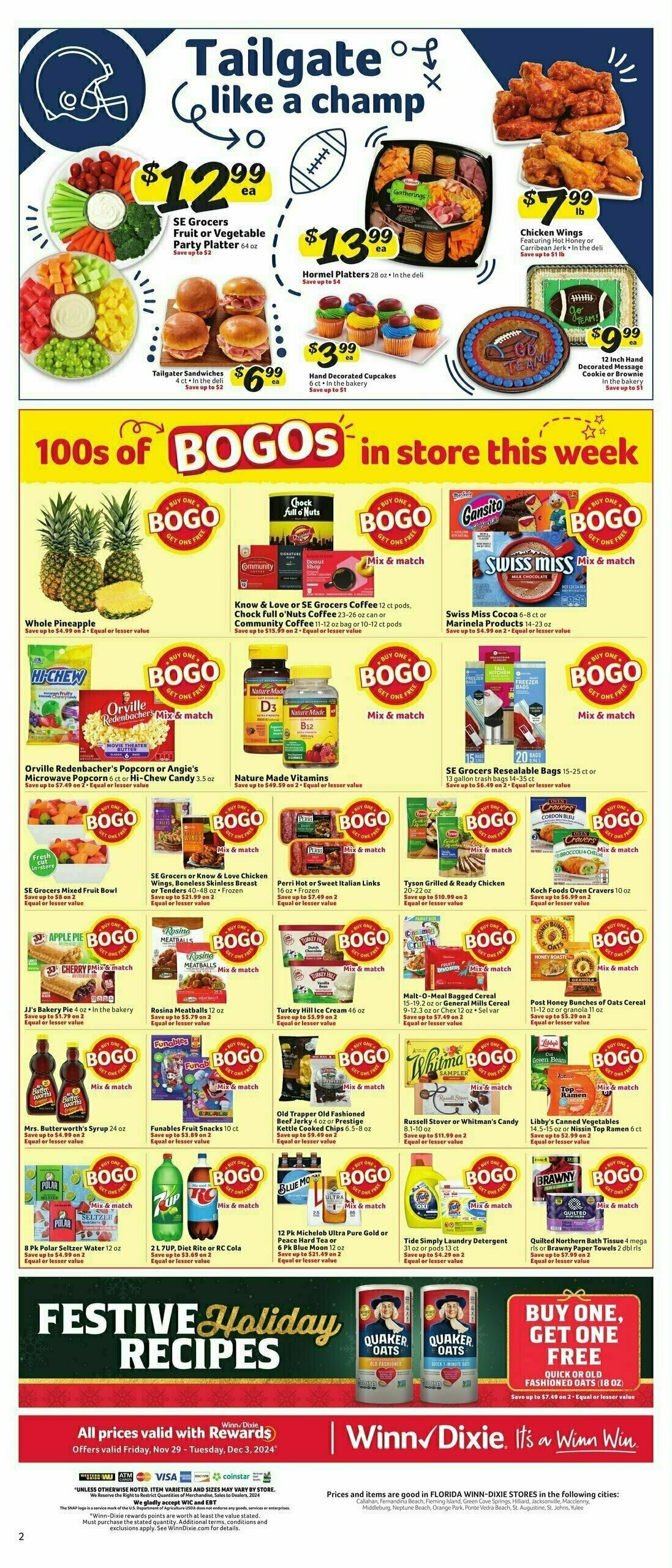 Winn-Dixie Weekly Ad from November 29