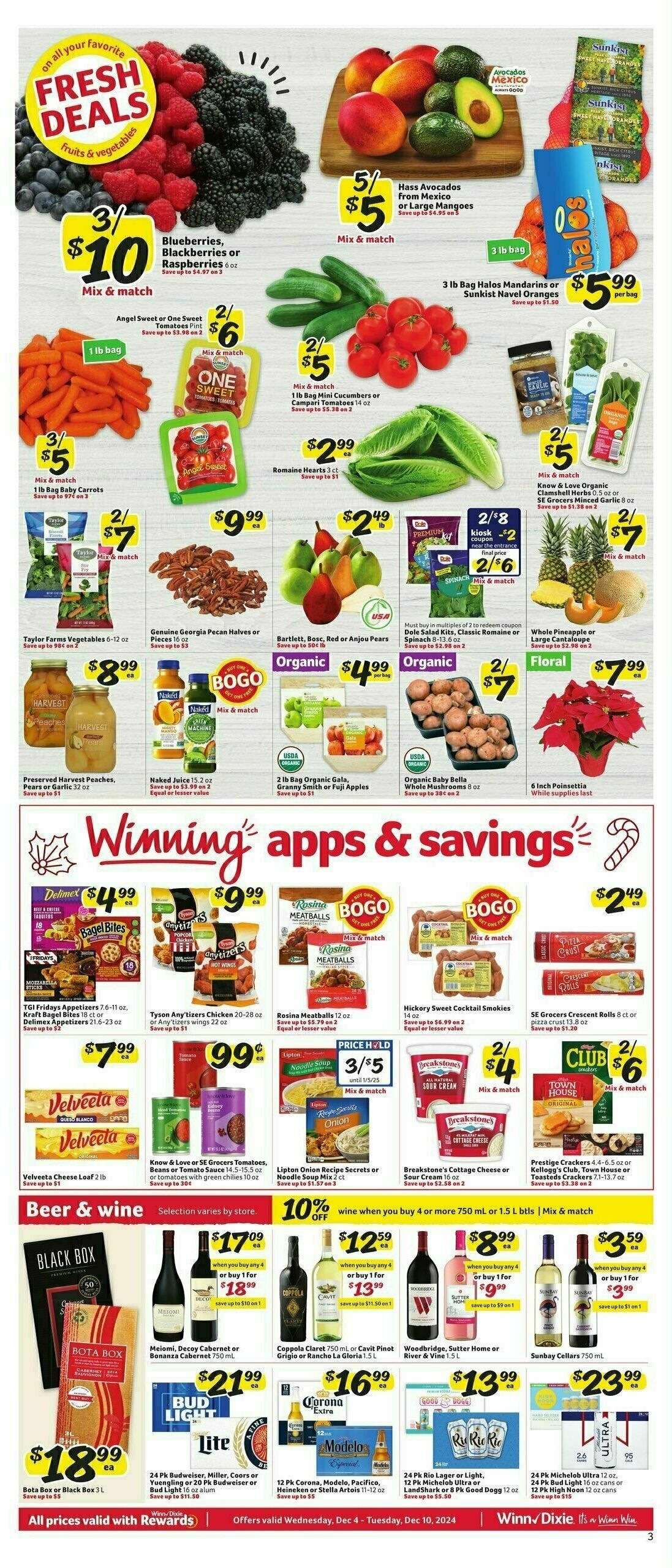 Winn-Dixie Weekly Ad from December 4