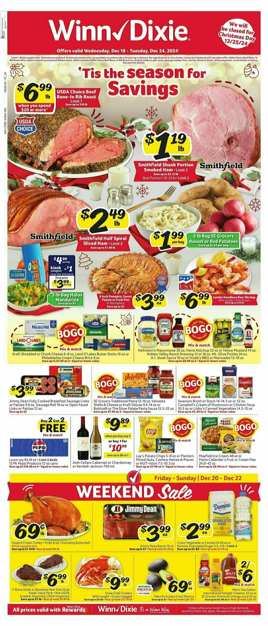 Winn-Dixie Weekly Ad from December 18