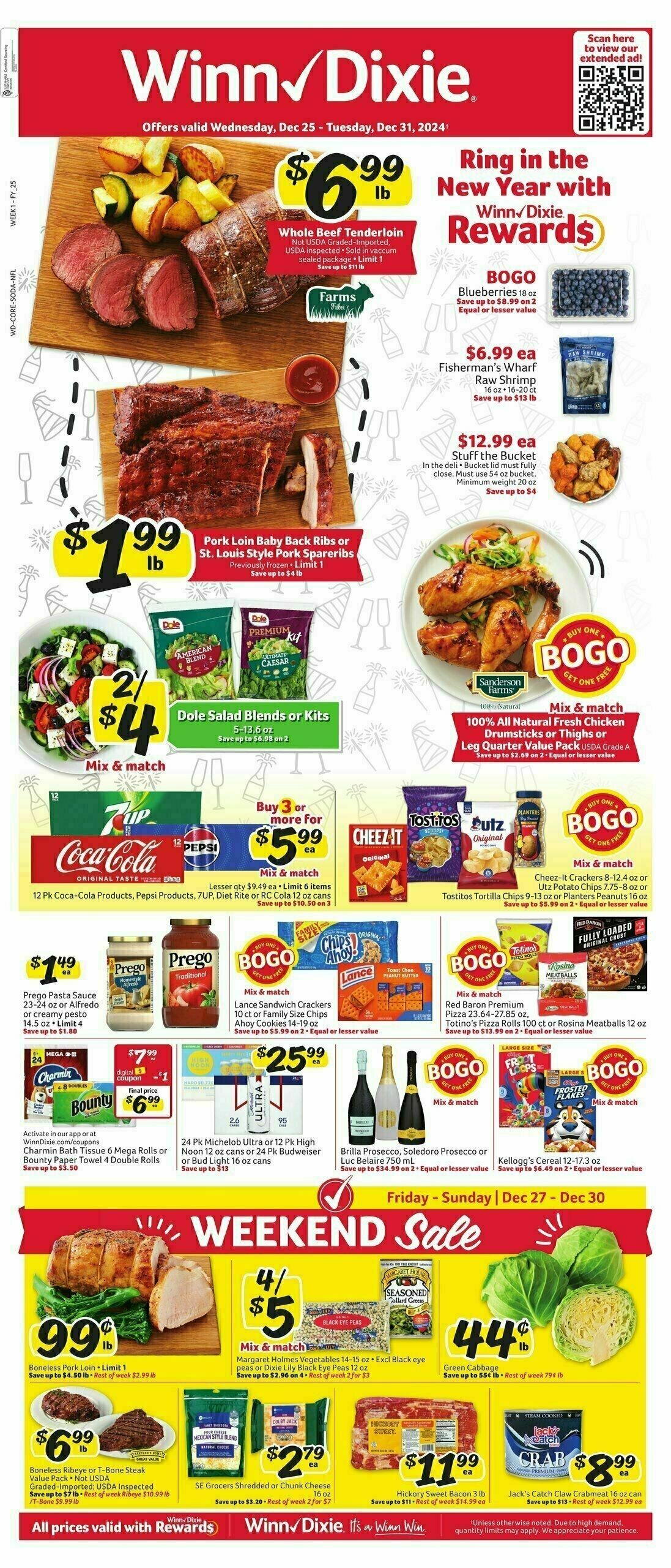 Winn-Dixie Weekly Ad from December 25