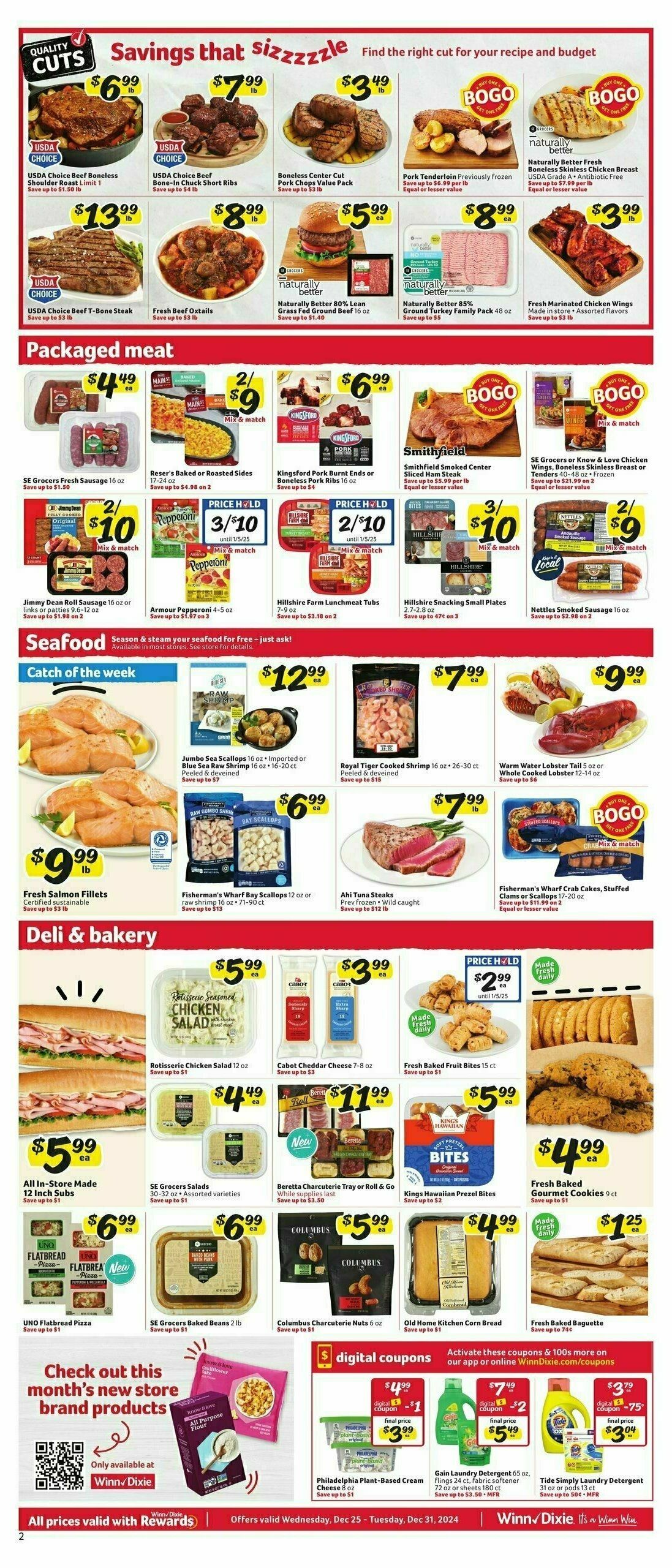 Winn-Dixie Weekly Ad from December 25