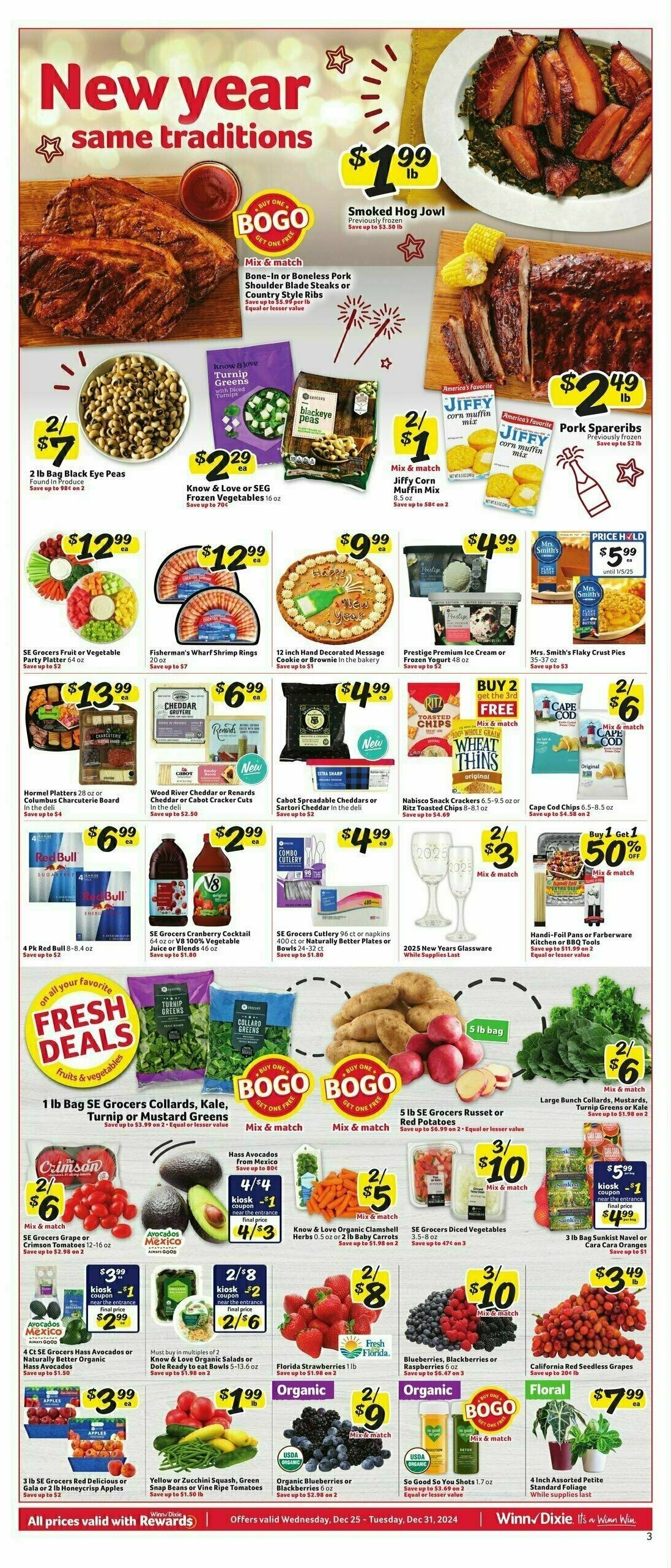 Winn-Dixie Weekly Ad from December 25