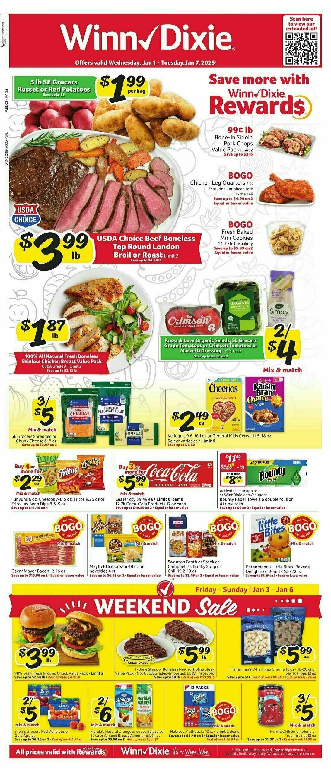 Winn-Dixie Weekly Ad from January 1