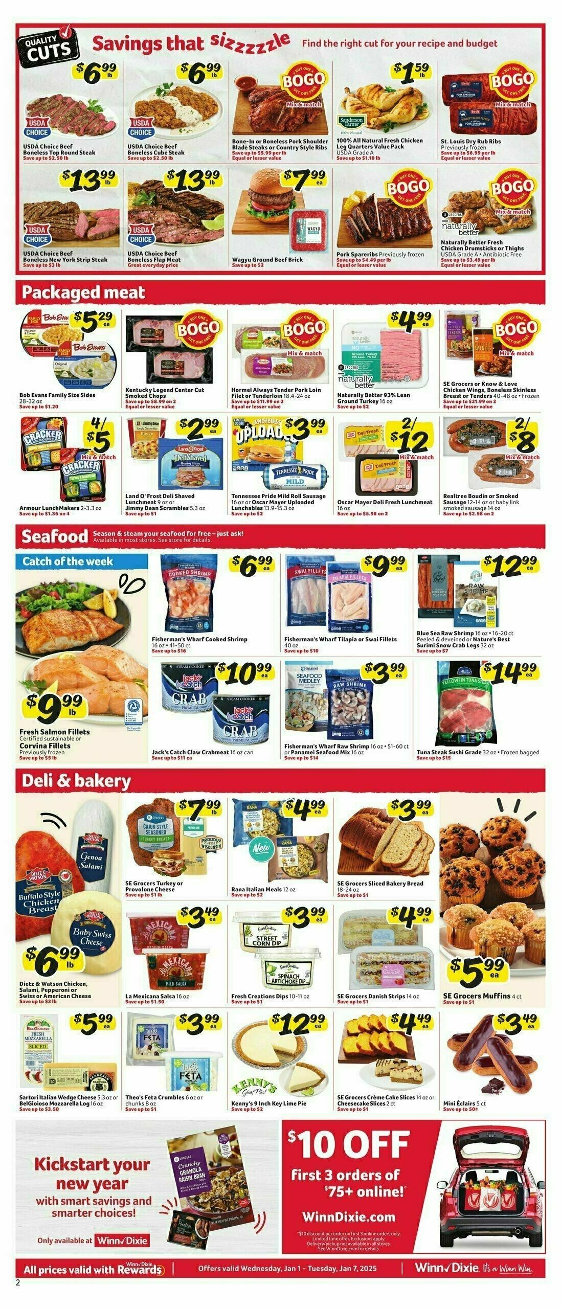 Winn-Dixie Weekly Ad from January 1