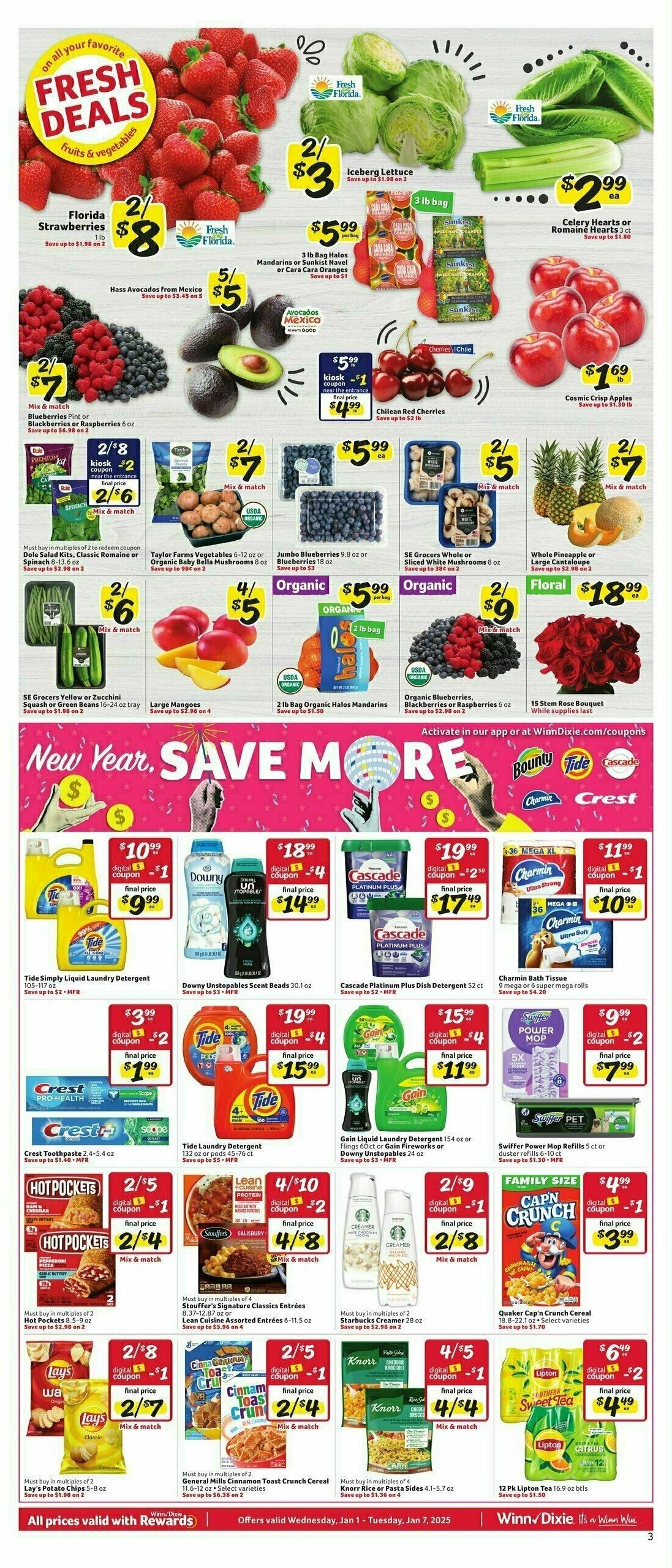 Winn-Dixie Weekly Ad from January 1