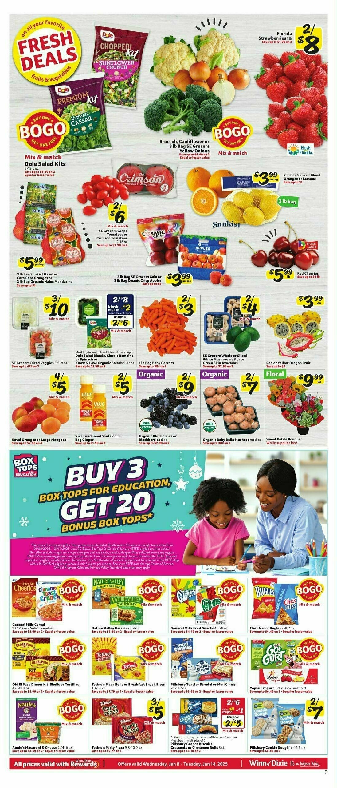 Winn-Dixie Weekly Ad from January 8