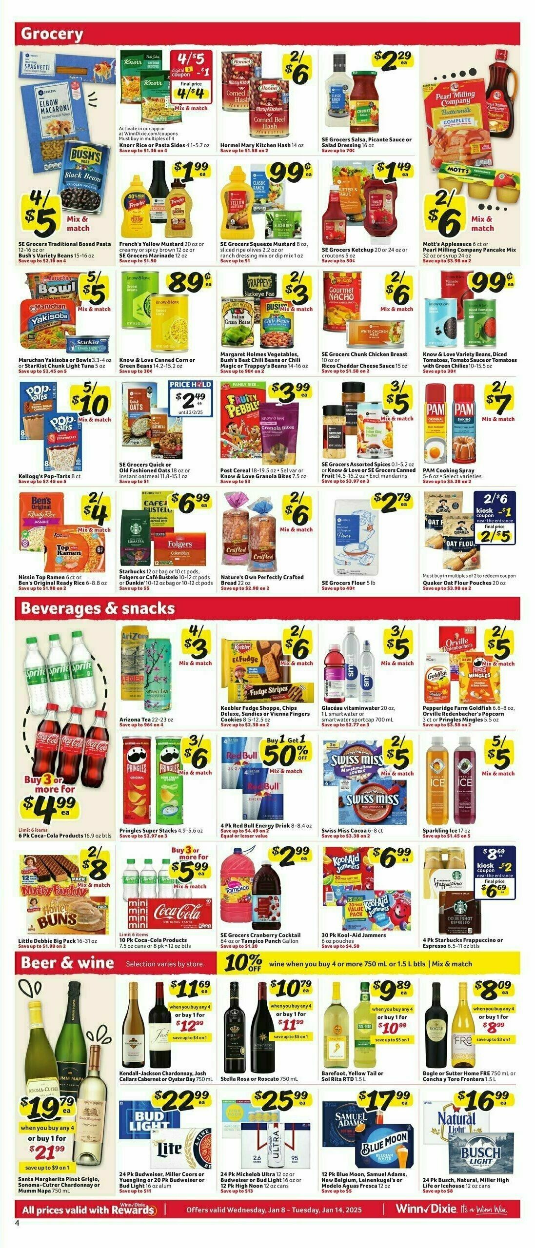 Winn-Dixie Weekly Ad from January 8