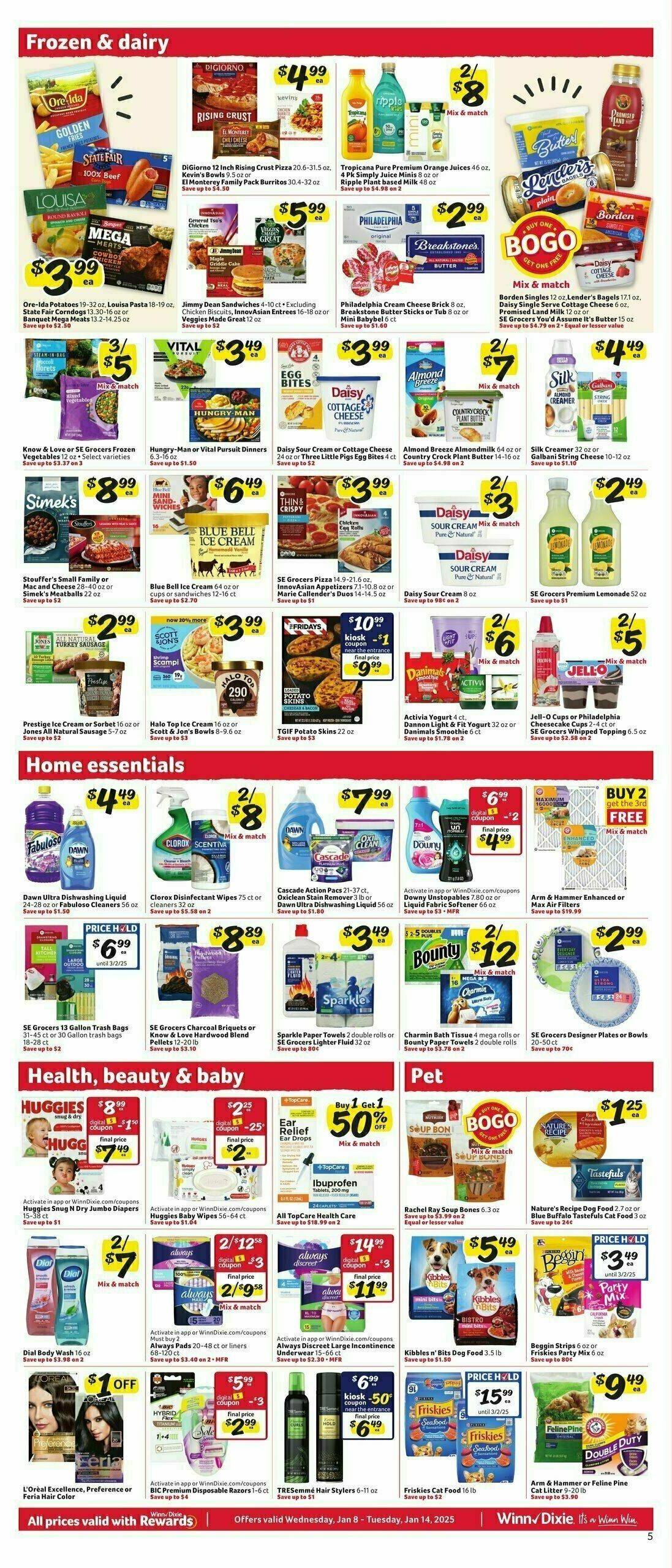 Winn-Dixie Weekly Ad from January 8