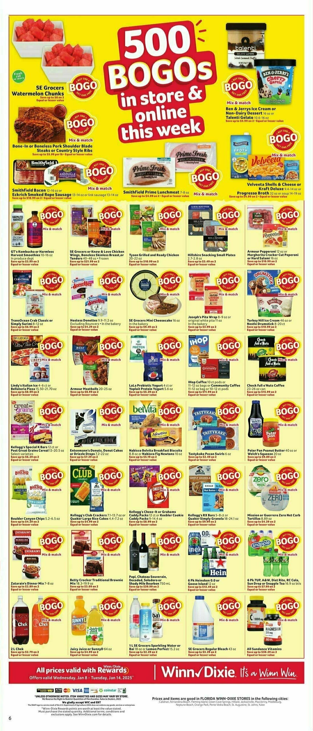 Winn-Dixie Weekly Ad from January 8