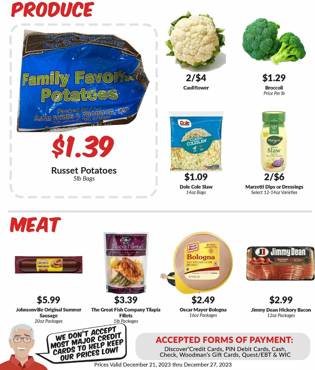 Woodmans Food Market Weekly Ad from December 21