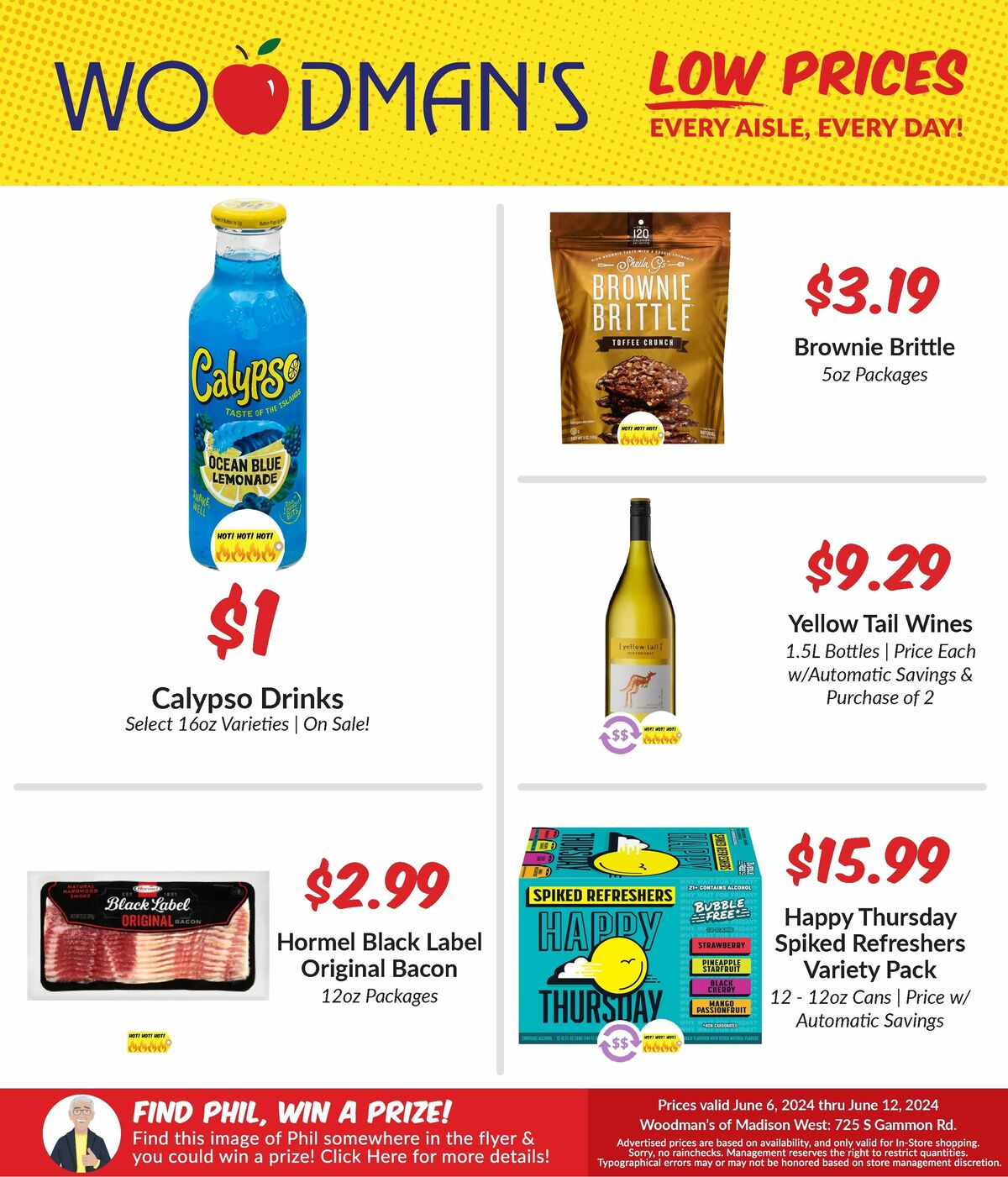 Woodmans Food Market Weekly Ad from June 6