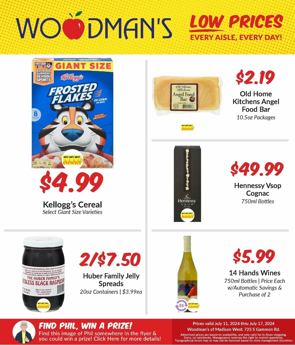 Woodmans Food Market Weekly Ad from July 11