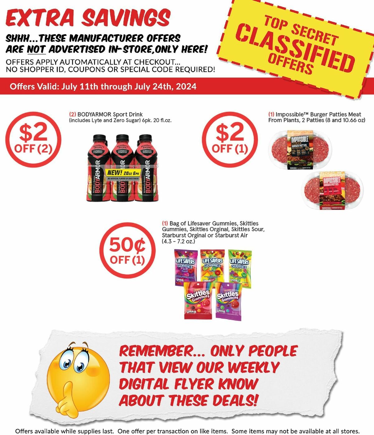 Woodmans Food Market Weekly Ad from July 11