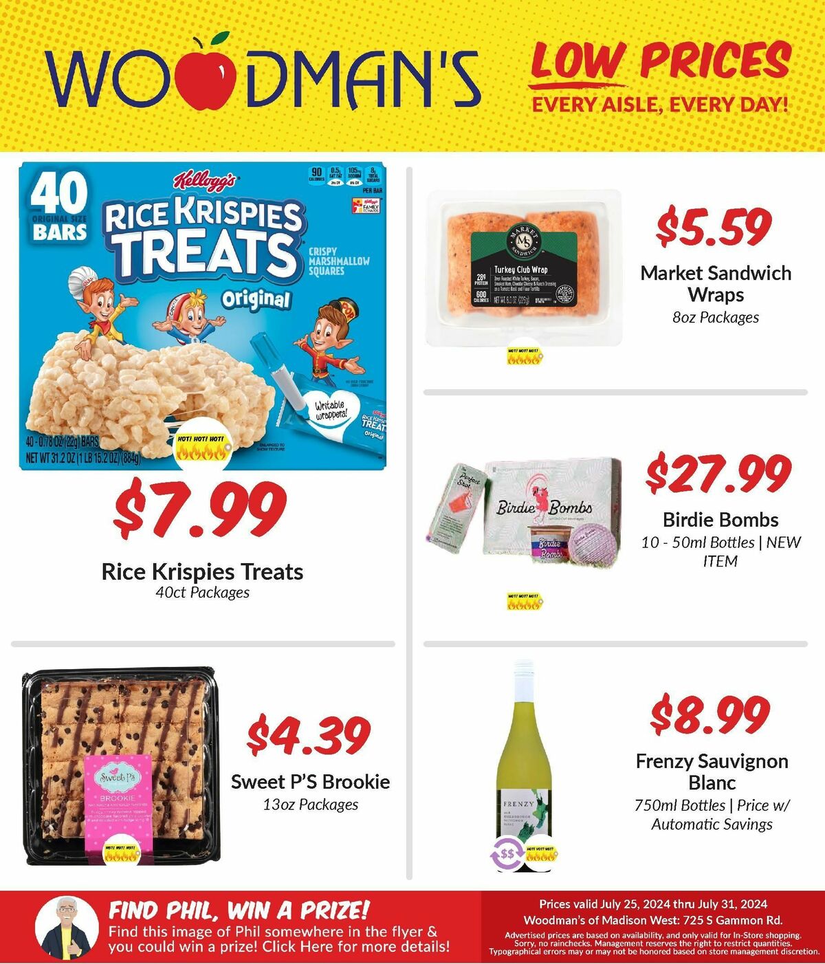 Woodmans Food Market Weekly Ad from July 25