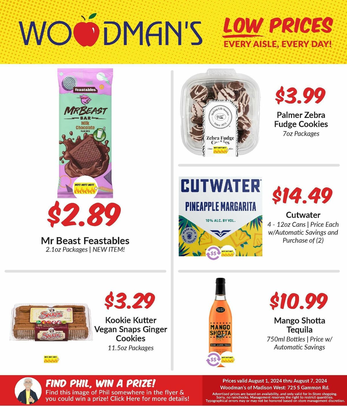 Woodmans Food Market Weekly Ad from August 1