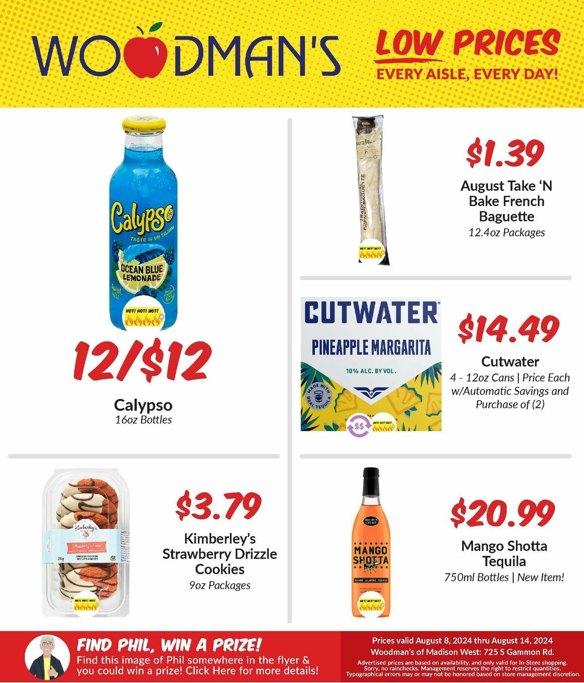 Woodmans Food Market Weekly Ad from August 8