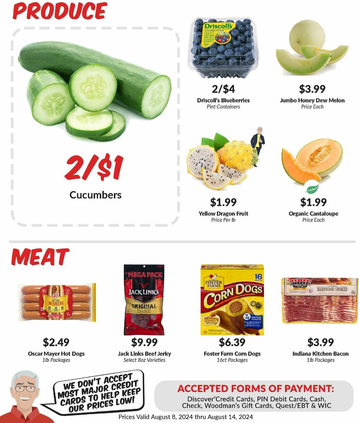 Woodmans Food Market Weekly Ad from August 8