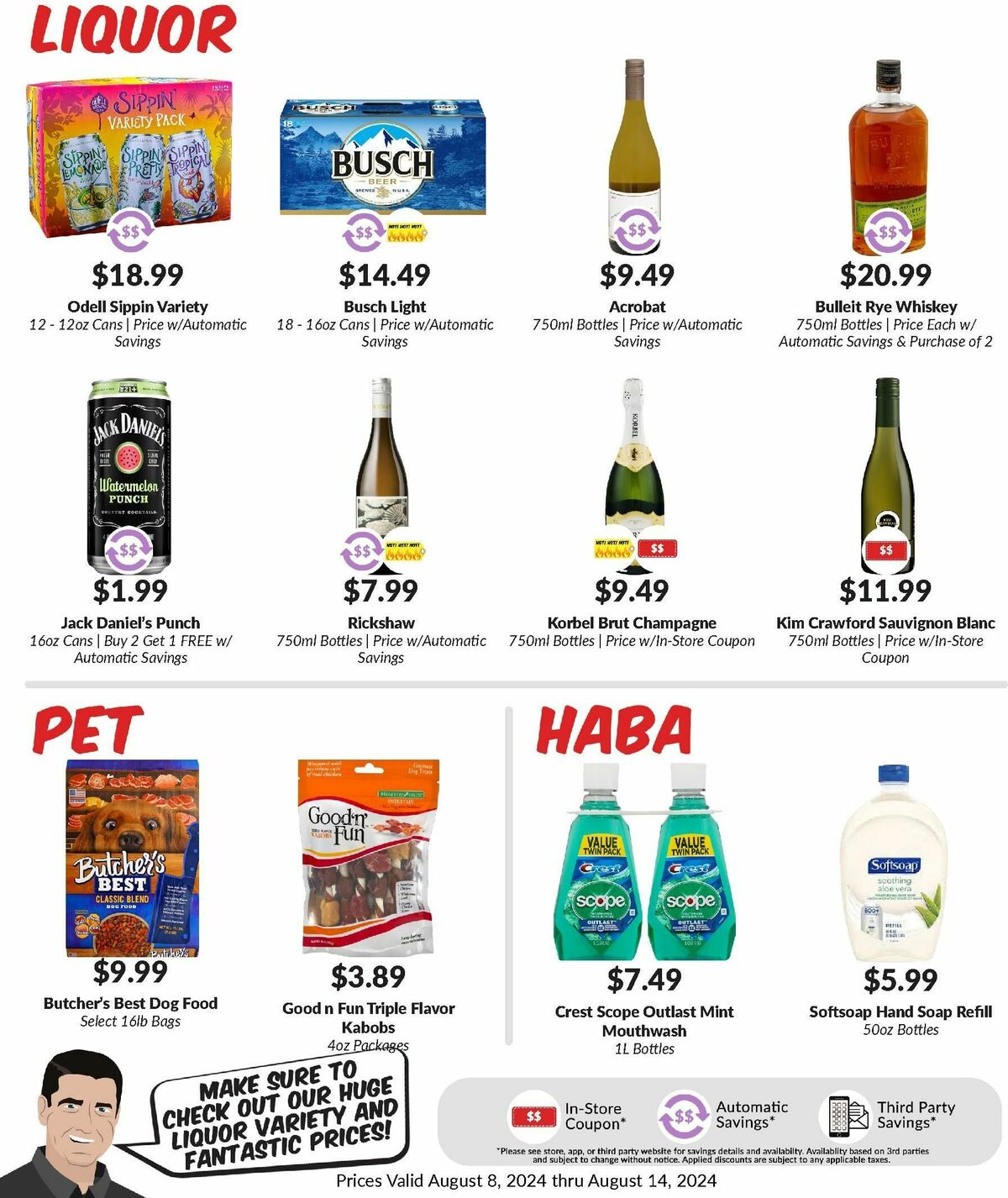 Woodmans Food Market Weekly Ad from August 8