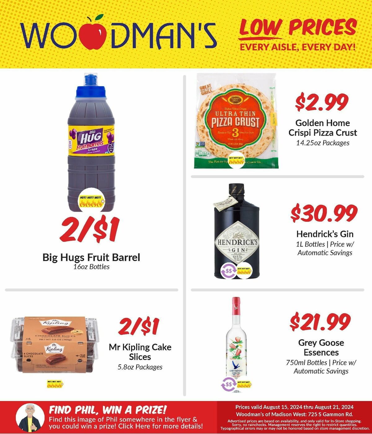 Woodmans Food Market Weekly Ad from August 15