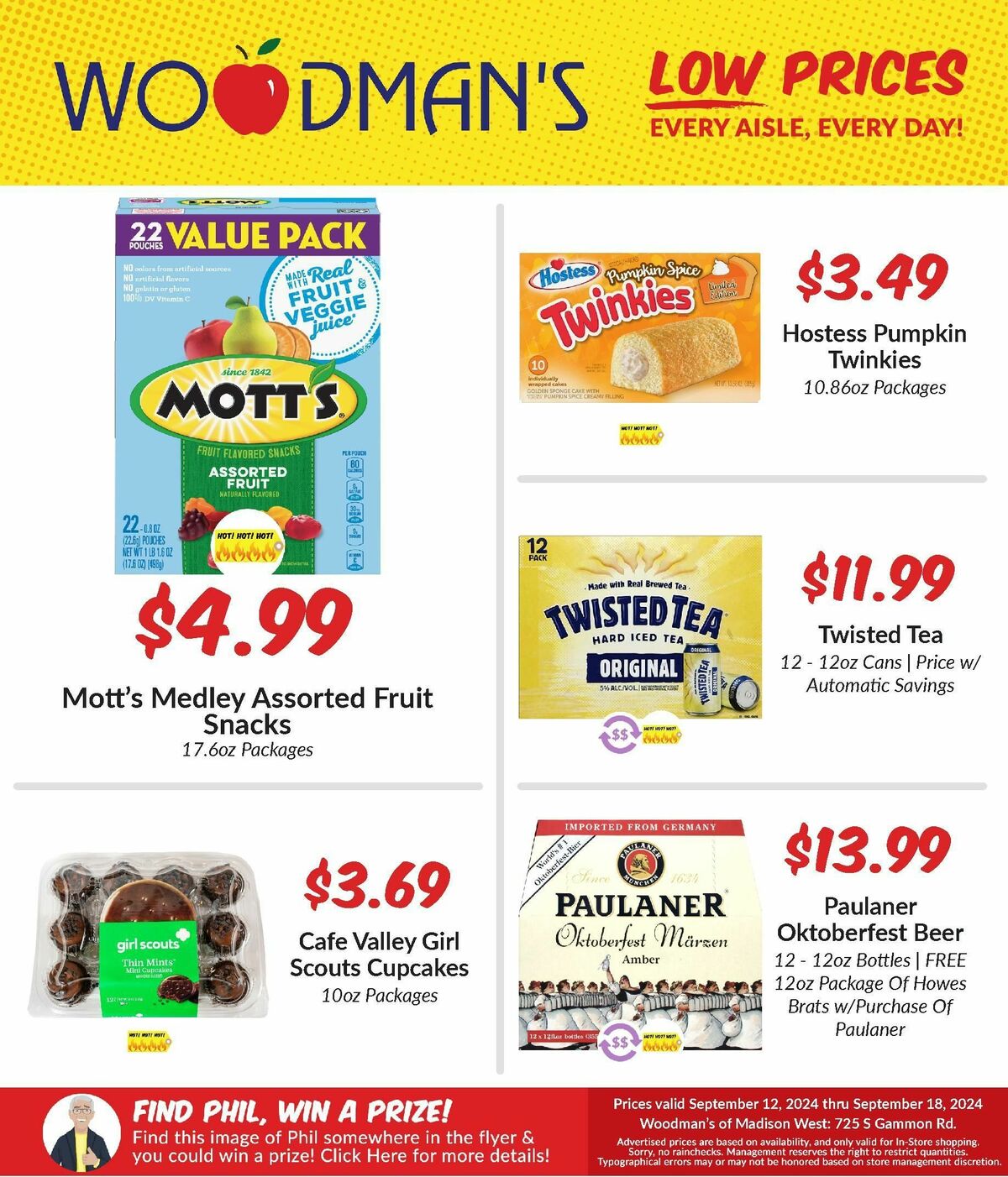 Woodmans Food Market Weekly Ad from September 12