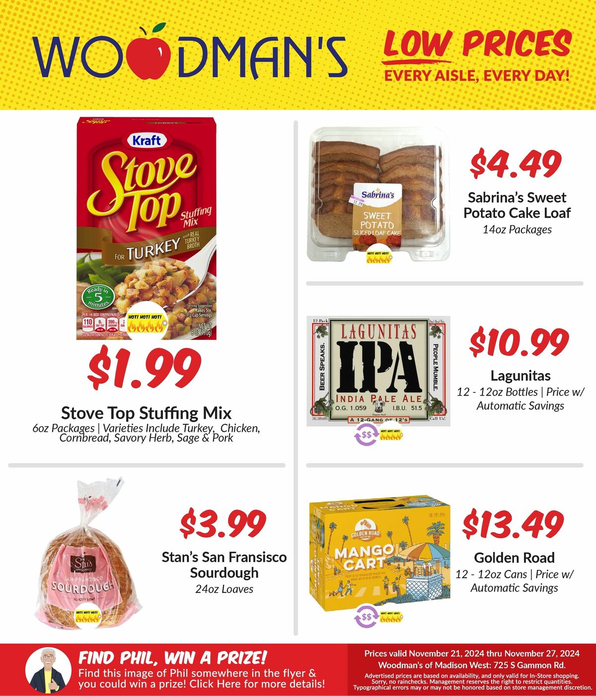 Woodmans Food Market Weekly Ad from November 21