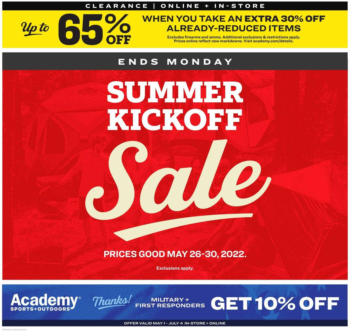 Academy Sports + Outdoors Kickoff Summer Sale Weekly Ads and Circulars