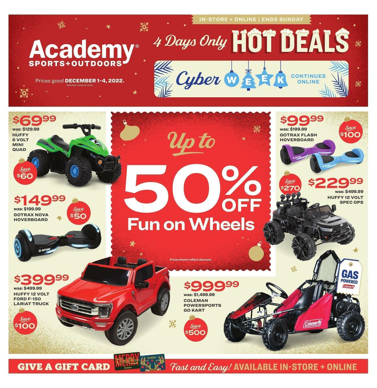 Academy Sports + Outdoors 4 Days Only Hot Deals Weekly Ads and