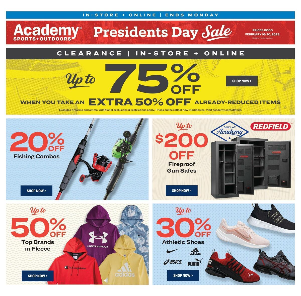 Academy Sports + Outdoors Presidents Day Sale Weekly Ads and Circulars