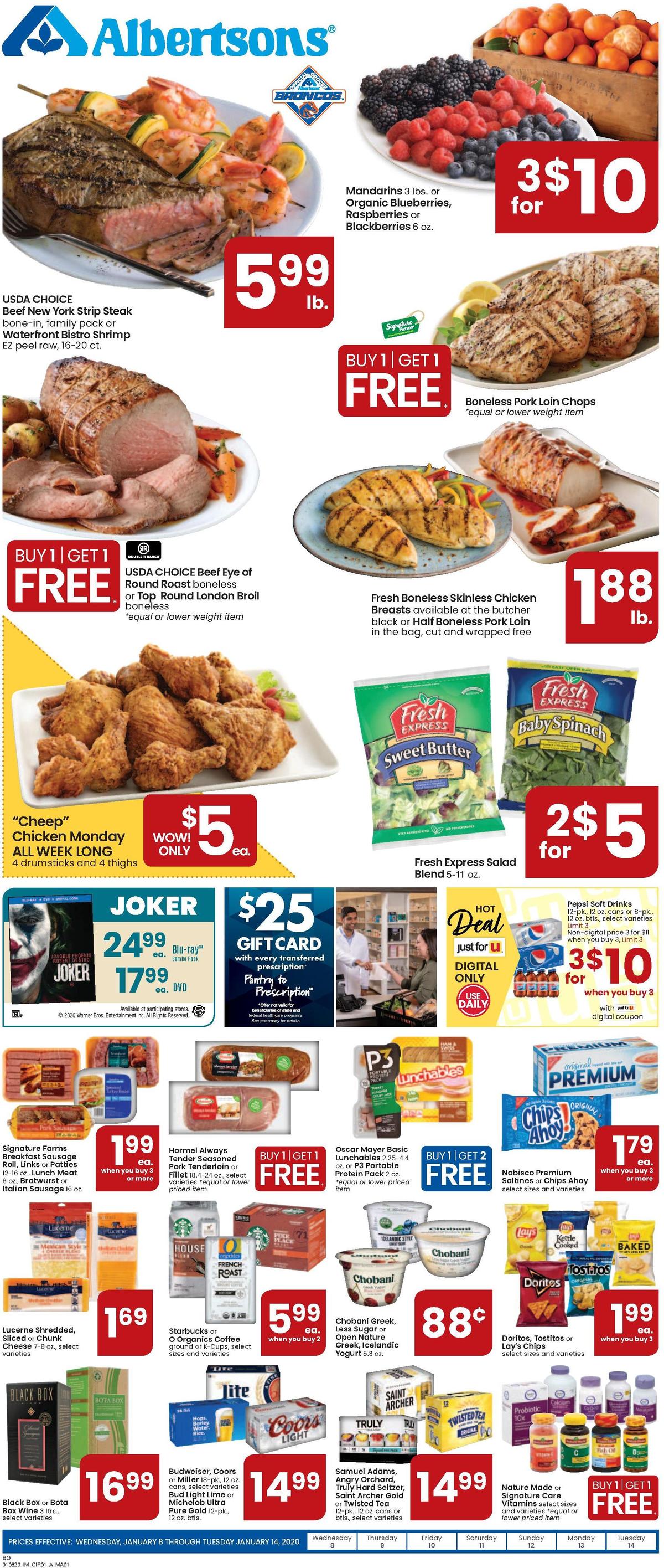 Albertsons Weekly Ads & Special Buys from January 8