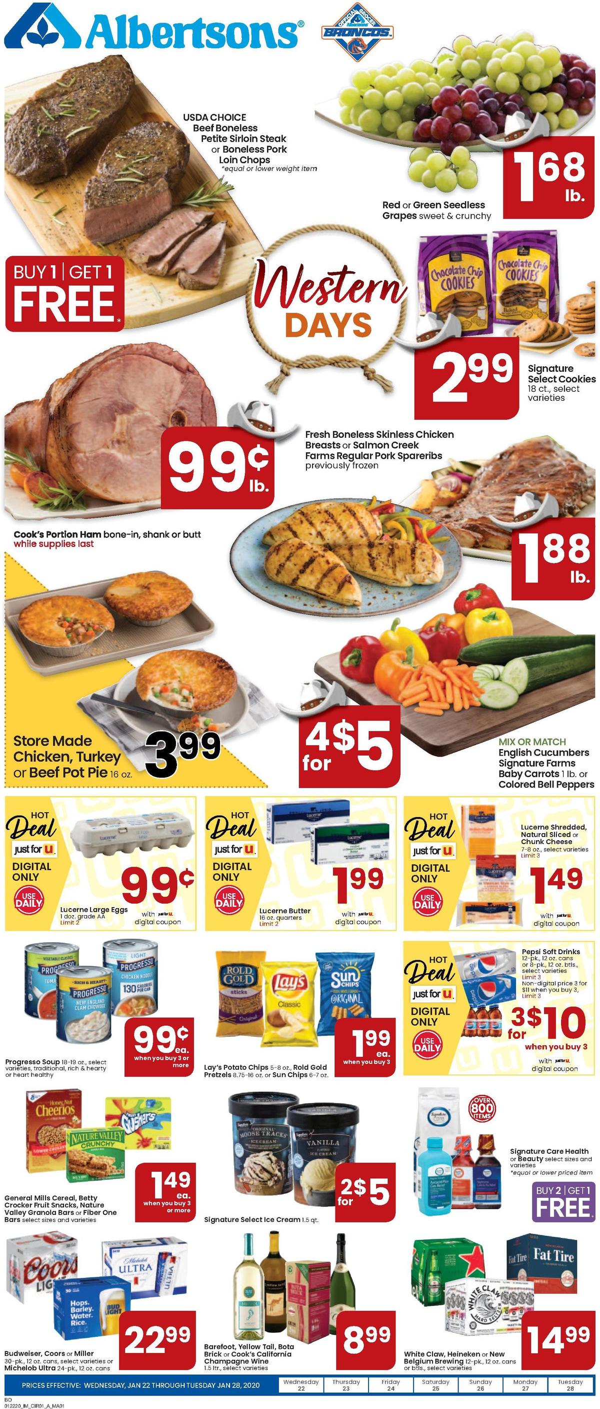 Albertsons Weekly Ads & Special Buys From January 22