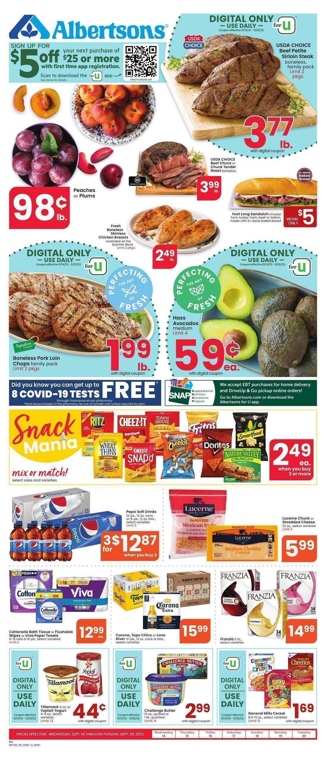 Albertsons Weekly Ads & Special Buys from September 14