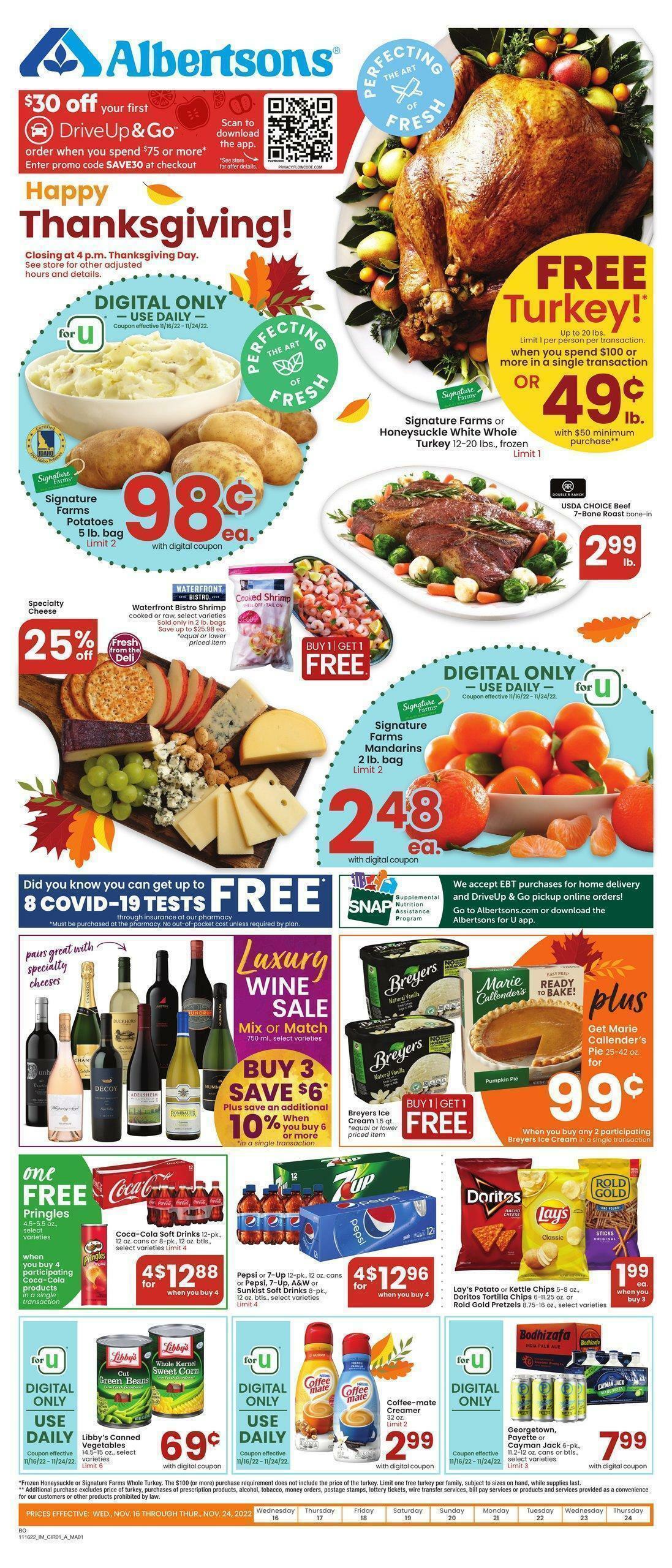 Albertsons Weekly Ads & Special Buys from November 16