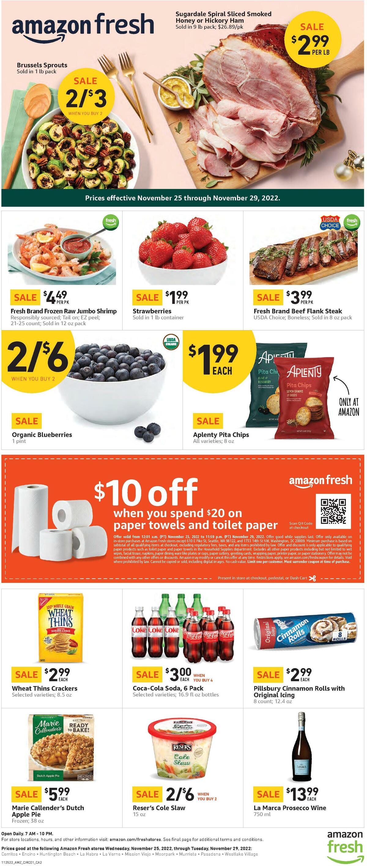Amazon Fresh Weekly Sale Ads from November 25