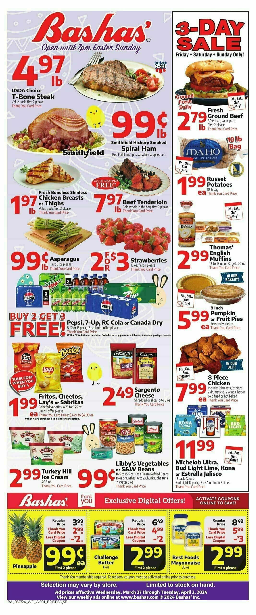 Bashas Weekly Ad from March 27