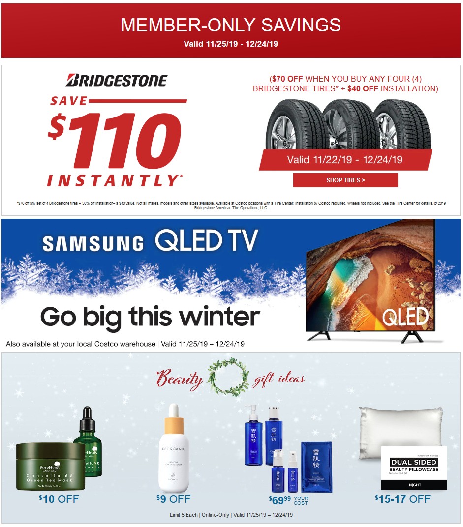 Costco Special Buys and Warehouse Savings from November 25