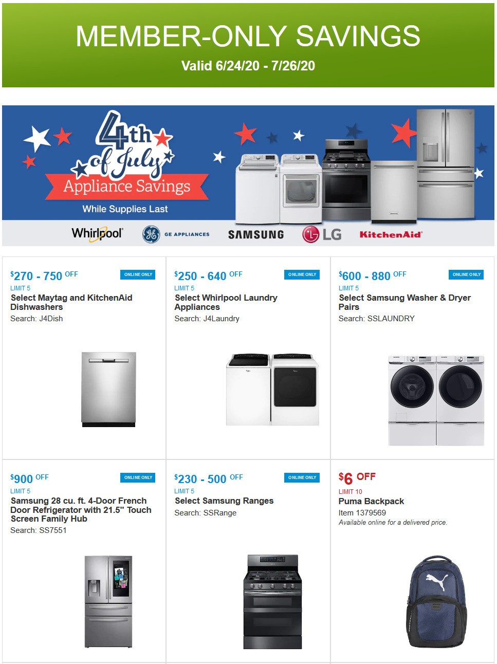 Costco Special Buys and Warehouse Savings from June 24