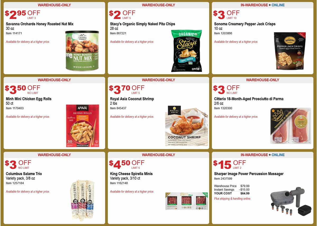 Costco Black Friday Savings Special Buys And Warehouse Savings From ...