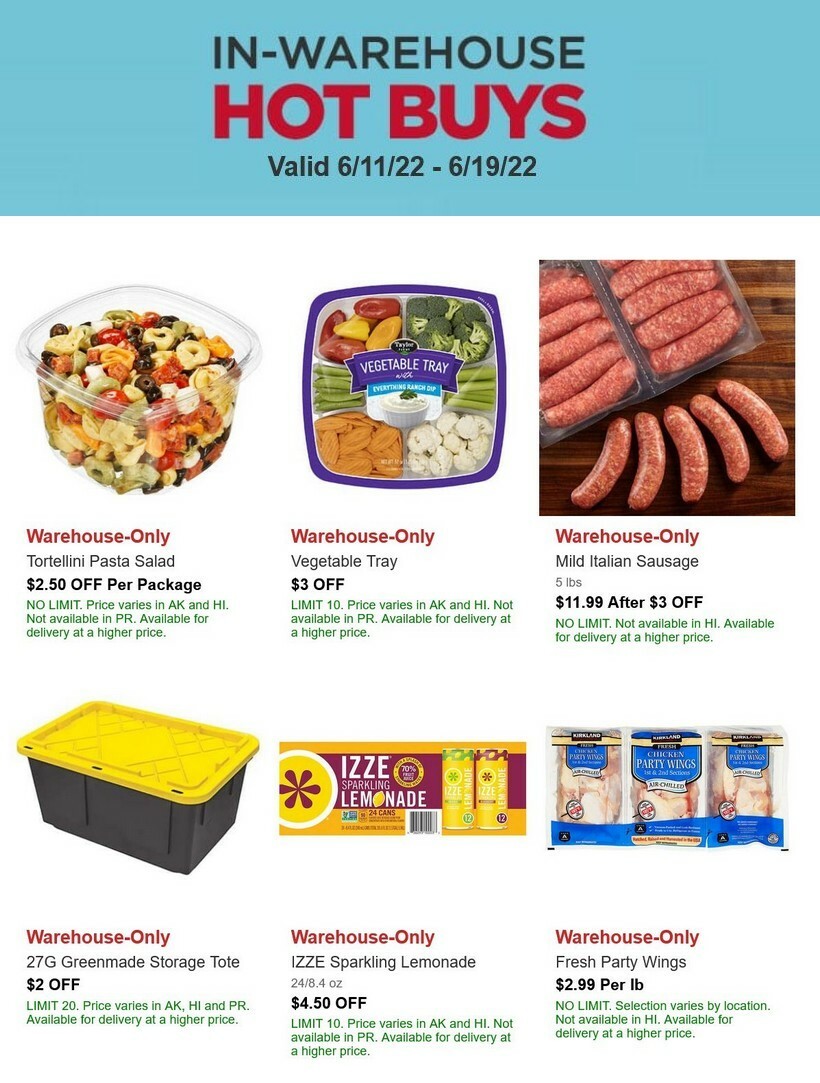 Costco Hot Buys Special Buys and Warehouse Savings from June 11