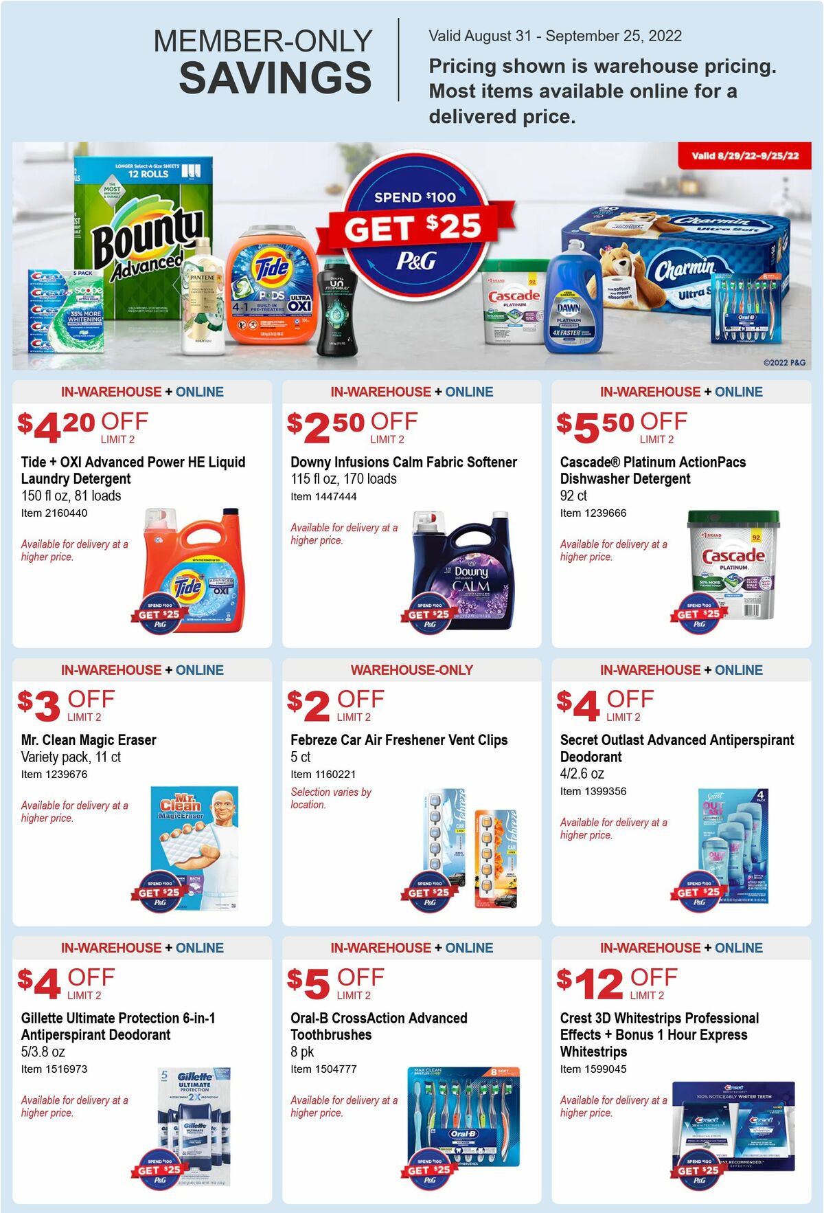 Costco Special Buys and Warehouse Savings from August 31