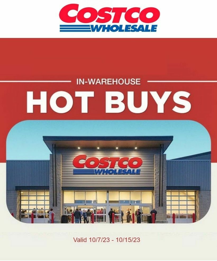 Costco Hot Buys Special Buys and Warehouse Savings from October 7