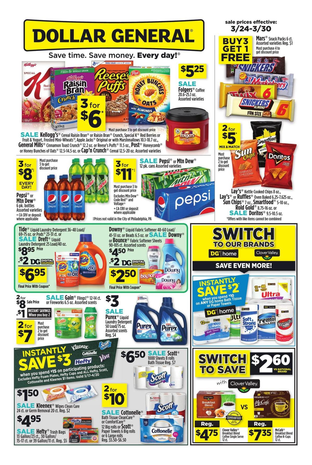 Dollar General Weekly Ads and Circulars from March 24