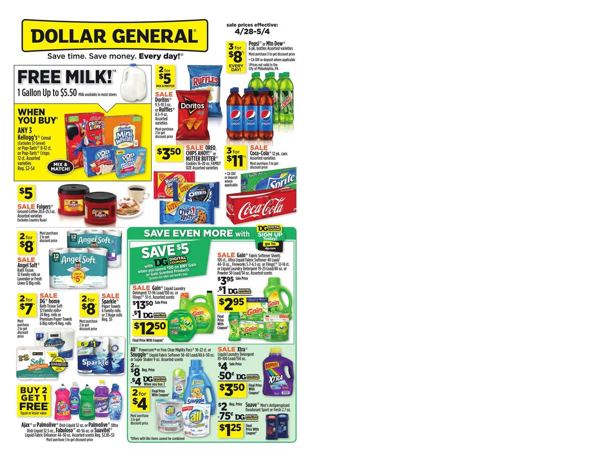 Dollar General Weekly Ads and Circulars from April 28