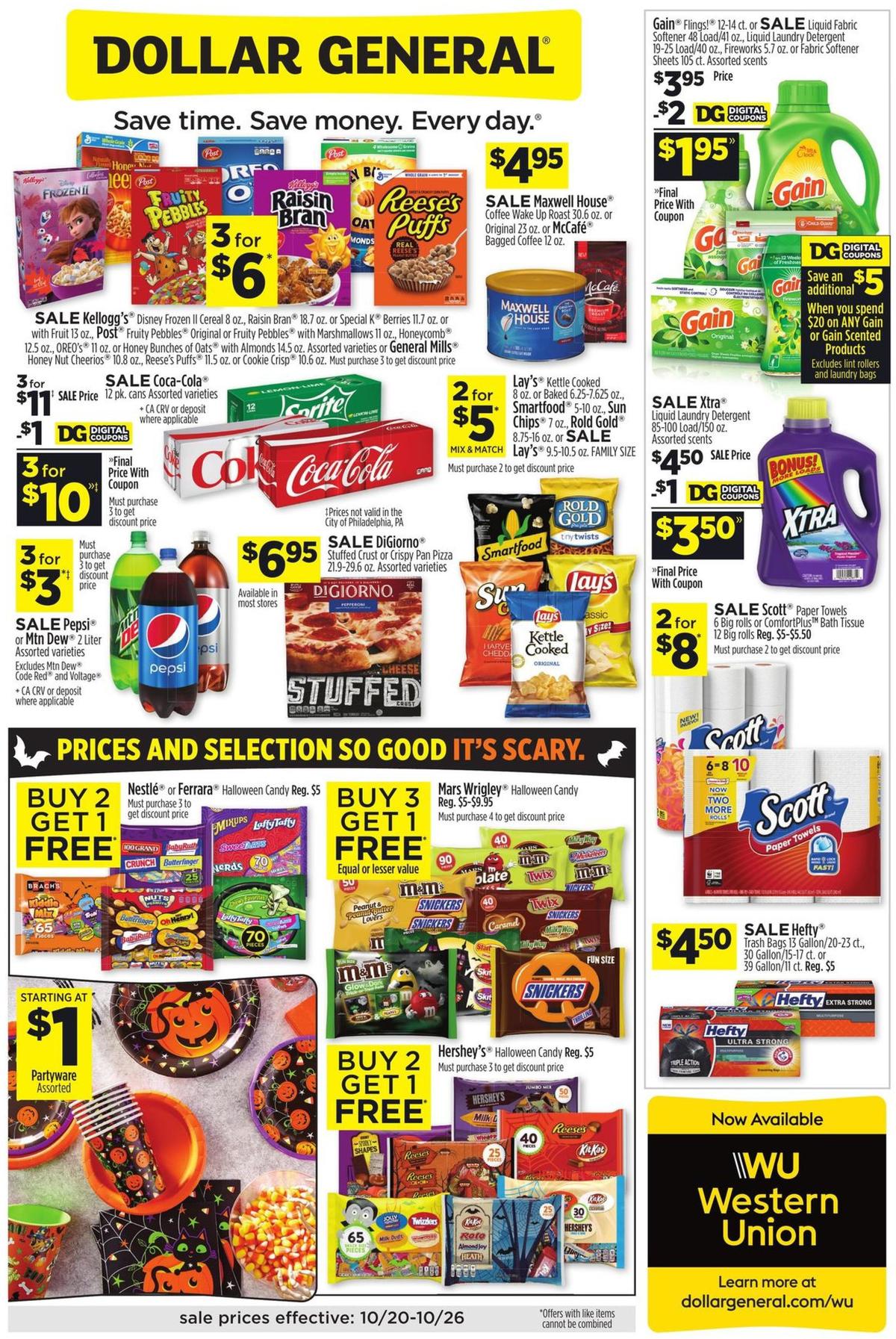 Dollar General Weekly Ads and Circulars from October 20