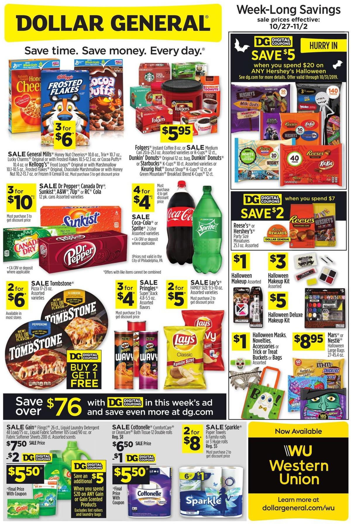 Dollar General Weekly Ads and Circulars from October 27