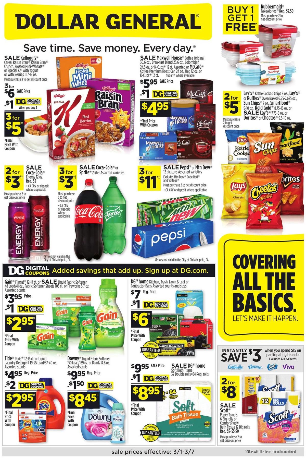 Dollar General Weekly Ads and Circulars from March 1