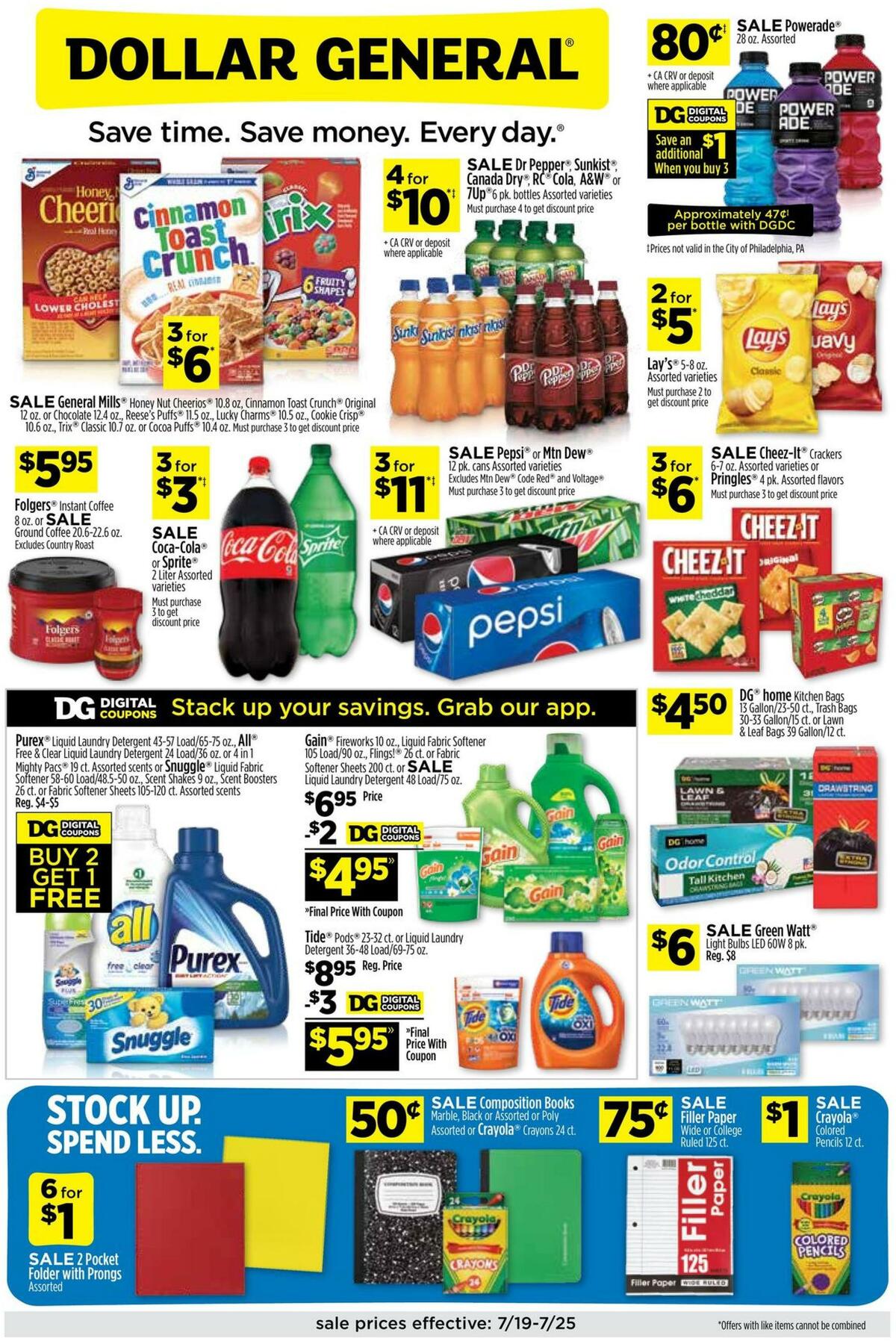 Dollar General Weekly Ads and Circulars from July 19