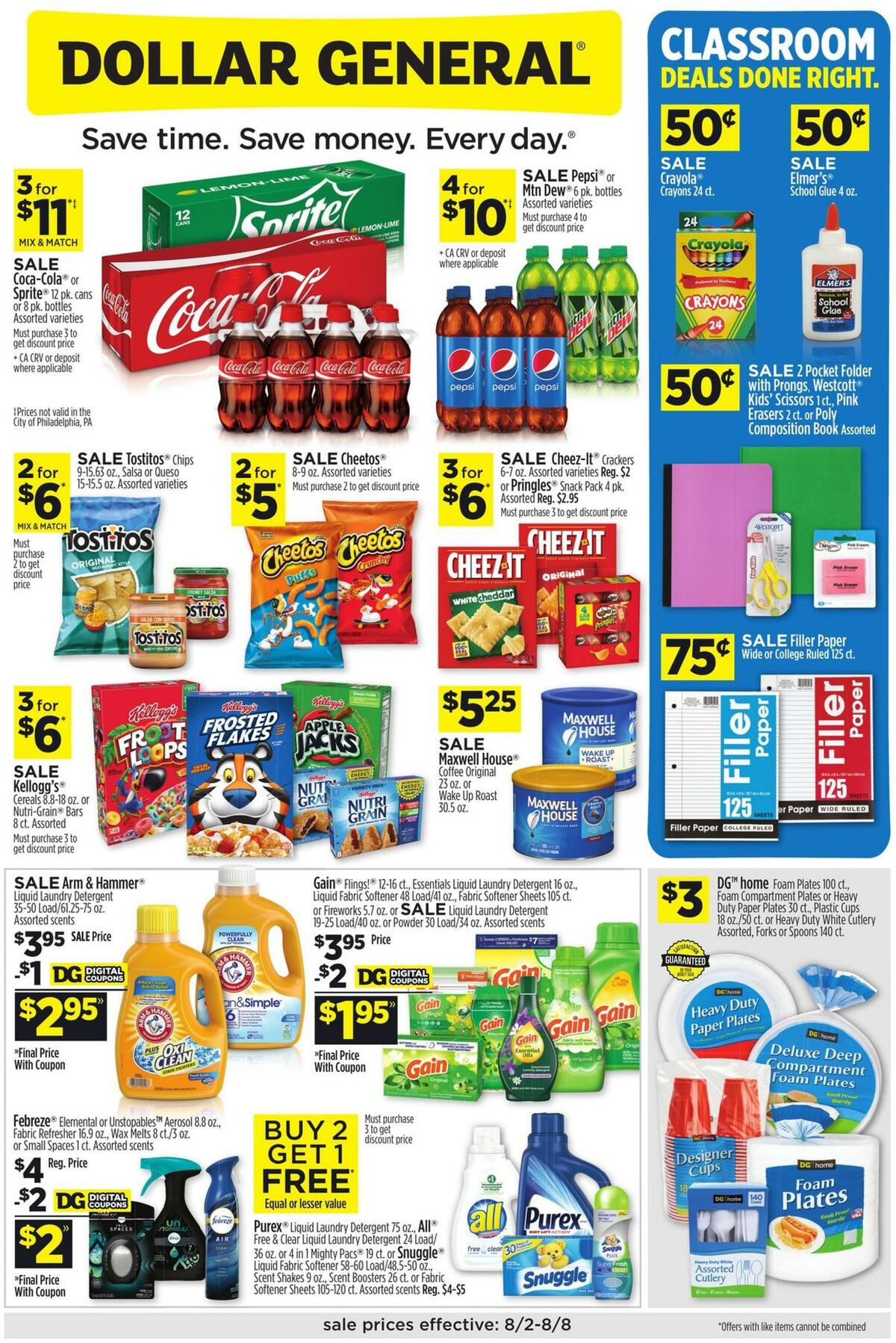 Dollar General Weekly Ads and Circulars from August 2