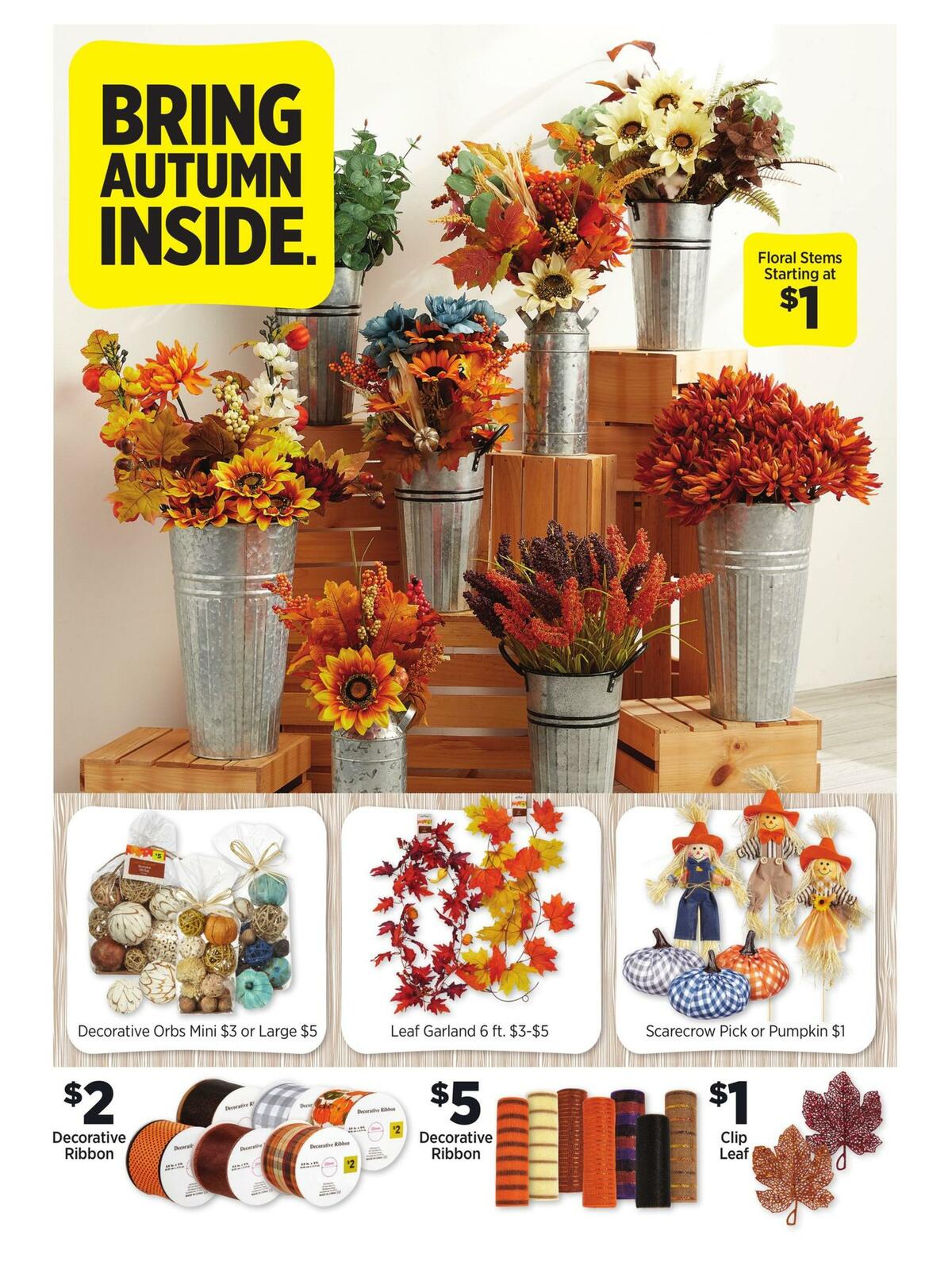Dollar General Fall Decor for the Home. Weekly Ads and Circulars for