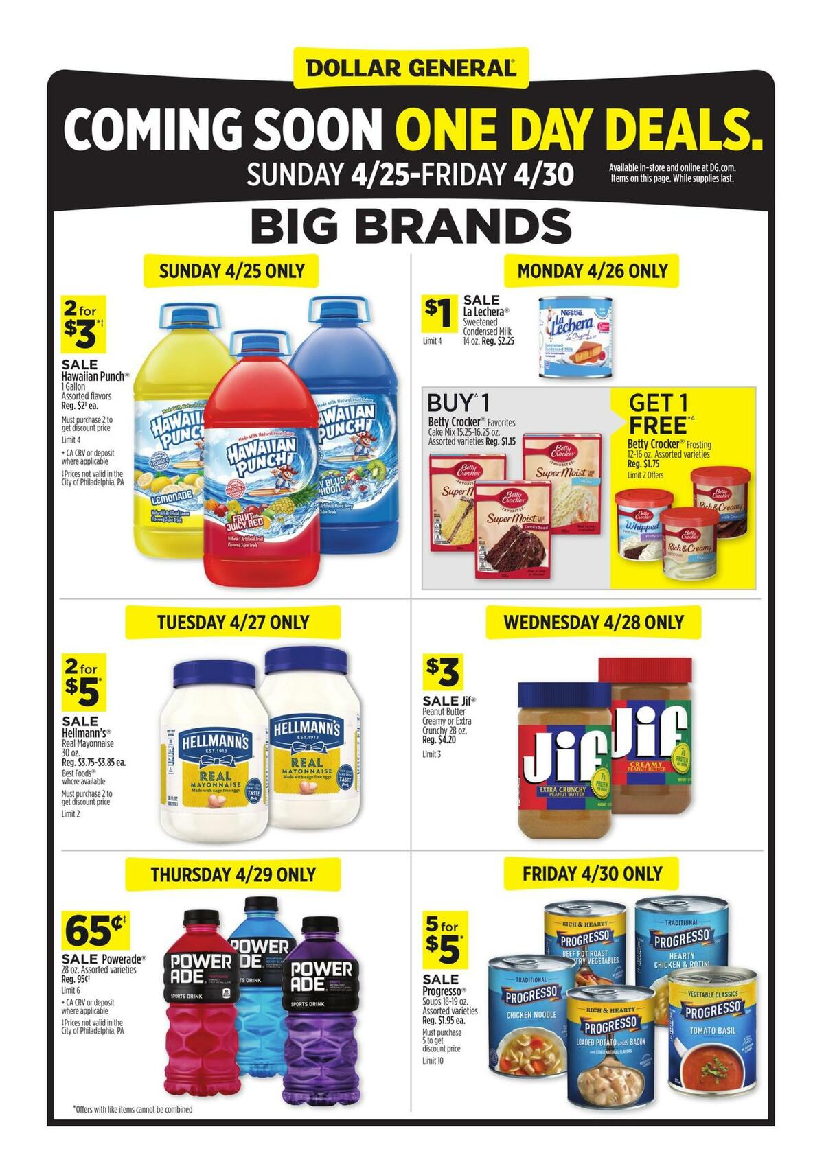 Dollar General One Day Deals Weekly Ads and Circulars from April 25